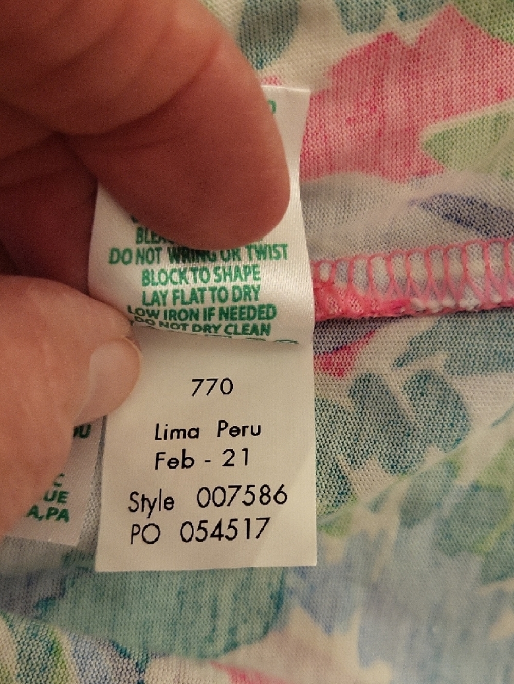 Lilly Pulitzer Pink Tropical Floral Pom-Trim Dress - Picture 4 of 4